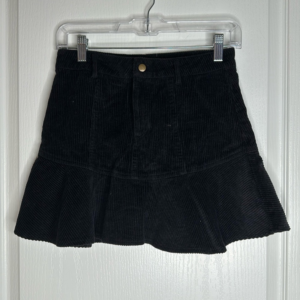 Y2K Corduroy Frill Skirt